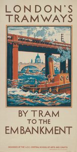 Med sporvogn til dæmningen, 1924