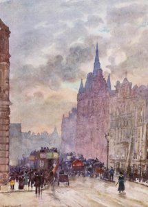 Holborn Hill (farve litho)