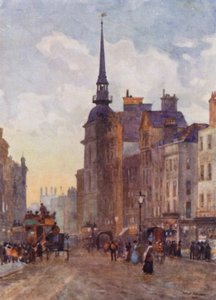Ser ned ad Ludgate Hill fra Steps of St Paul
