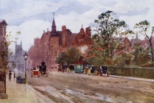 Pont Street, Chelsea (farve litho)