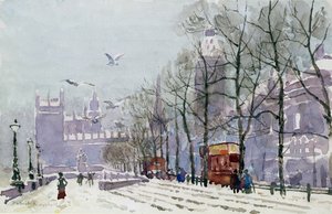 A Winters Day, Westminster (wc) af Herbert Menzies Marshall