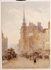 Ser ned ad Ludgate Hill fra Steps of St. Paul