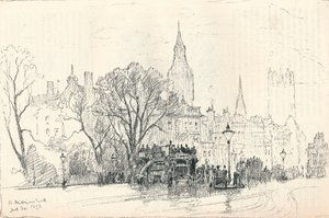Whitehall, c1893 af Herbert Menzies Marshall