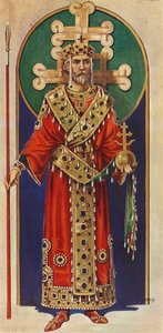 En byzantinsk kejser fra det tiende, ellevte og tolvte århundrede, e.Kr., 1924.