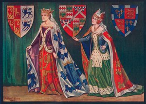 Margaret, prinsesse af Wales, 1410. Joice, Lady Tiptoft, 1460, 1926 af Herbert Norris