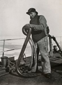 A.B. Cheetham, bådsmanden på Terra Nova, c19101913, 1913 af Herbert Ponting