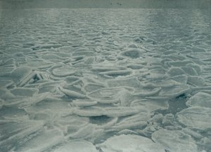 Tung pakke, hvori skibet blev holdt op, 1912, 1913. af Herbert Ponting