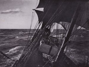 På vej hjem (s/h foto) af Herbert Ponting