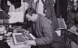 "Til Wilson, som kunstner, var der kompensationer" (s/h foto) af Herbert Ponting