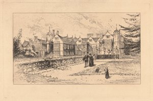 Charlecote fra terrassen af Herbert Railton