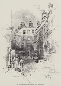 Dr. Johnsons hus, truet med ødelæggelse af Herbert Railton