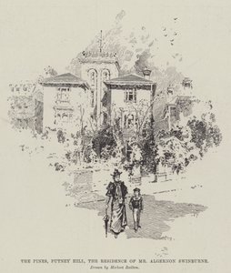 The Pines, Putney Hill, boligen for hr. Algernon Swinburne af Herbert Railton