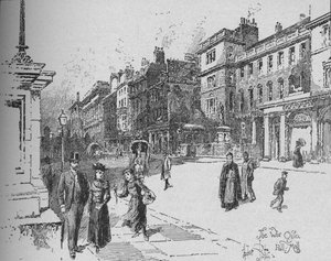 War Office, Pall Mall, c1890 af Herbert Railton