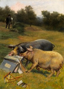 God smag (olie på lærred) af Herbert William Weekes