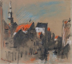 En gade i Hamborg, Tyskland af Hercules Brabazon Brabazon