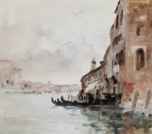 Canal Grande, Venedig af Hercules Brabazon Brabazon