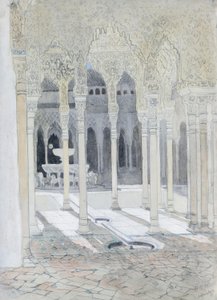 Løvegården, Alhambra, Granada, Spanien af Hercules Brabazon Brabazon