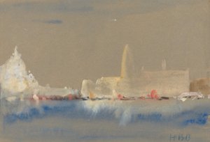 Salutten og Dogepaladset fra Bacino di San Marco. af Hercules Brabazon Brabazon