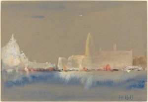 Salutten og Dogepaladset fra Bacino di San Marco af Hercules Brabazon Brabazon