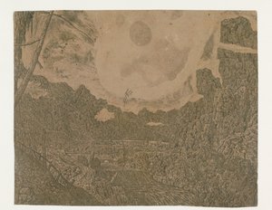 Landskab med et vandfald, anden version Landskab med et vandfald: anden version
