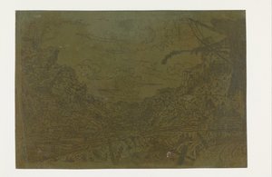 Bjergdal med resterne af et skib Bjergdal med træstubbe og resterne af et skib i forgrunden af Hercules Segers