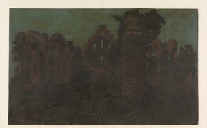 Ruinerne af klosteret Rijnsburg, stor udgave Ruinerne af klosteret Rijnsburg fra syd: stor udgave