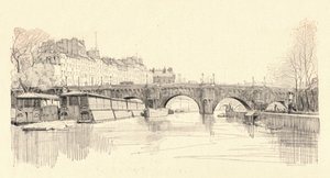 Pont Neuf set fra sluserne, 1915