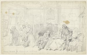 Kunstpåskønnelse i et gammelt hollandsk hus Cabinet de tableaux (titel på objekt) af Herman Frederik Carel ten Kate
