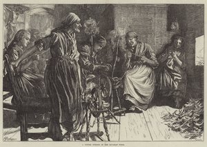 En vinteraften i det bayerske Tyrol af Herman Gustave Herkomer