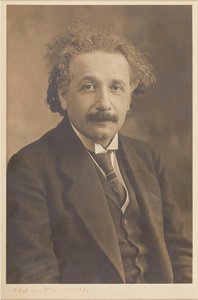 Portræt af Albert Einstein 1879-1955, 1921. af Herman Mishkin