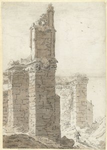 Nedrivning af en gotisk kirke af Herman Saftleven