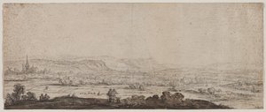 Landskab med landsbyen Schenkenschanz, Gelderland