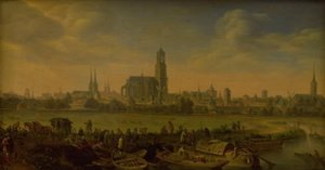 Udsigt over Utrecht af Herman Saftleven