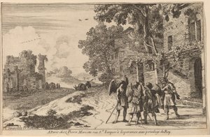 Abraham og de tre engle af Herman van Swanevelt