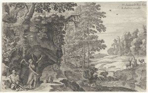 Elias og englen Det gamle testamente afbildninger (serietitel) af Herman van Swanevelt