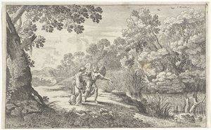 Hagar og englen Det gamle testamente afbildninger (serietitel) af Herman van Swanevelt