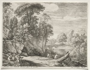Æslet førte til floden, ca. 1652-1654.