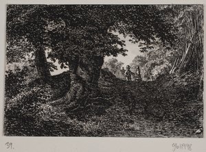 Parti udenfor Dyrehaven af Hermann Carmiencke
