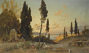 Udsigt over Bosporus, Konstantinopel