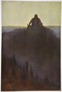 Wotan venter i Valhalla på enden med sit knækkede spyd, 1906