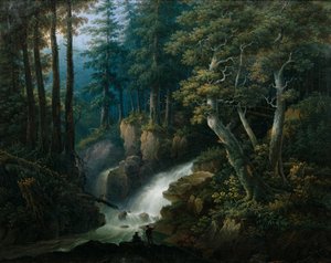 Ilse-vandfaldet på Brocken i Harzen af Hermann Josef Neefe