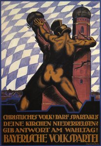 kristne! Skal Spartacus rive dine kirker ned, 1919 af Hermann Keimel