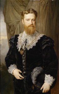 Portræt af Karl Lueger 1844-1910 i historisk dragt, 1876 af Hermann Nigg