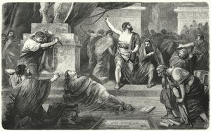 Brutus over Julius Cæsars krop, 44 f.Kr af Hermann Vogel