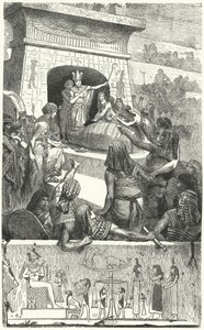 Begravelse af en gammel egyptisk farao af Hermann Vogel