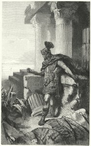 Gaius Marius i eksil blandt ruinerne af Karthago af Hermann Vogel