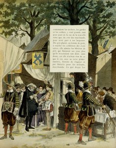Henrik IV (1553-1610) på Saint Germains messe, efter sit ægteskab, den 16. december af Hermann Vogel