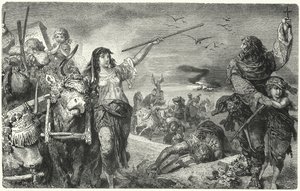 Medlemmer af den valdensiske bevægelse flygter fra forfølgelse af Hermann Vogel