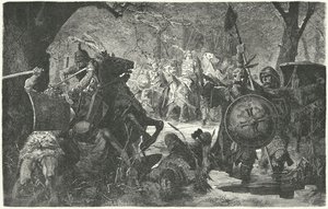 Ottokar II af Bøhmens korstog mod de hedenske gamle preussere, 1255 af Hermann Vogel