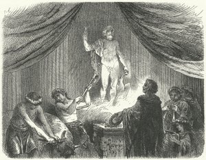 Romerne udfører et offer til guden Jupiter af Hermann Vogel